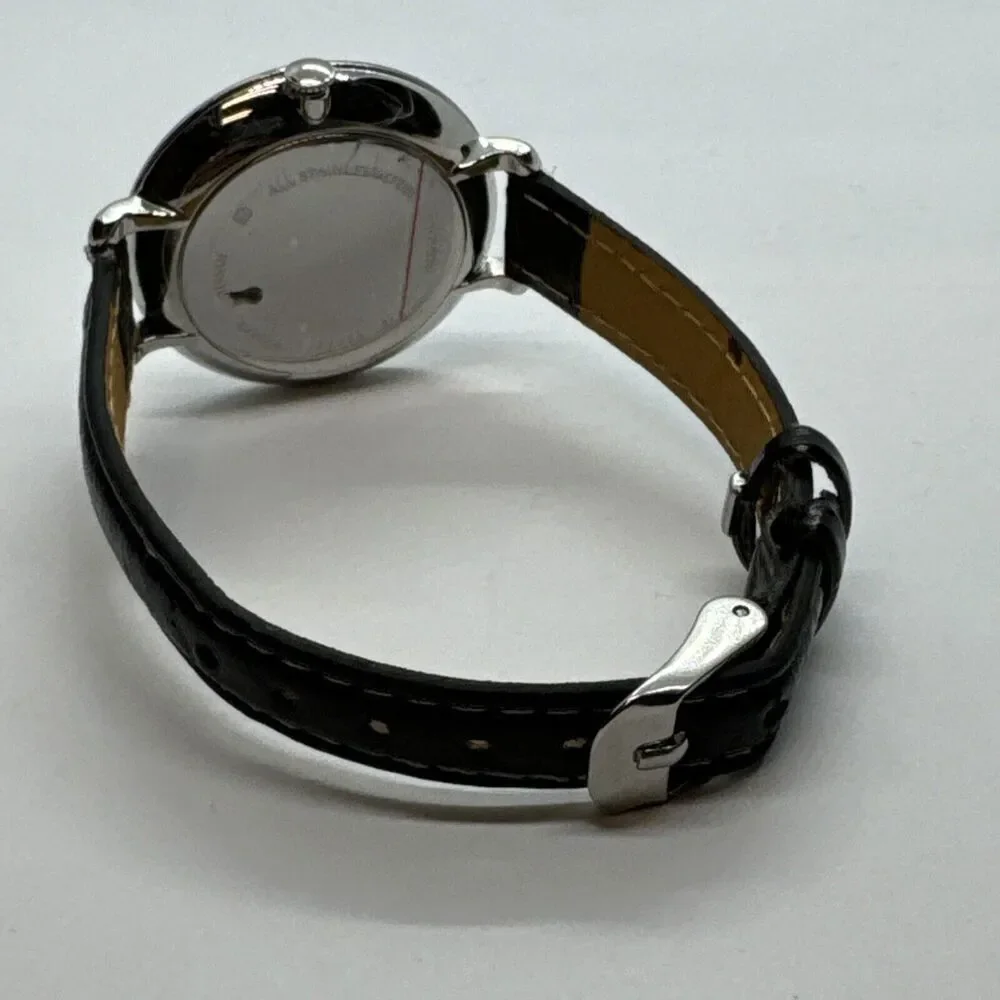 Fossil Jocelyn ES4451 Women Black Leather Analog Dial Quartz Wrist Watch JNA601